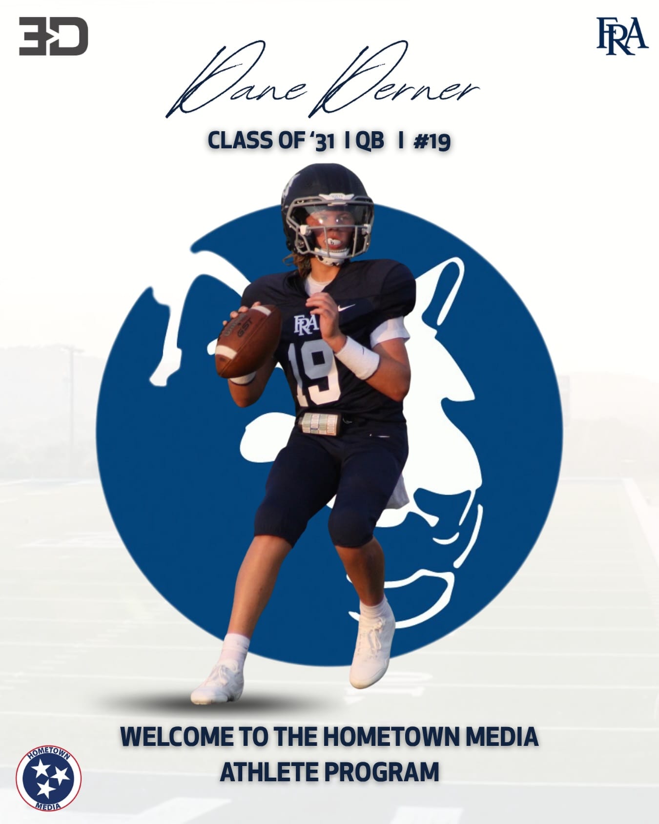 Dane Derner, Quarterback at FRA Middle School