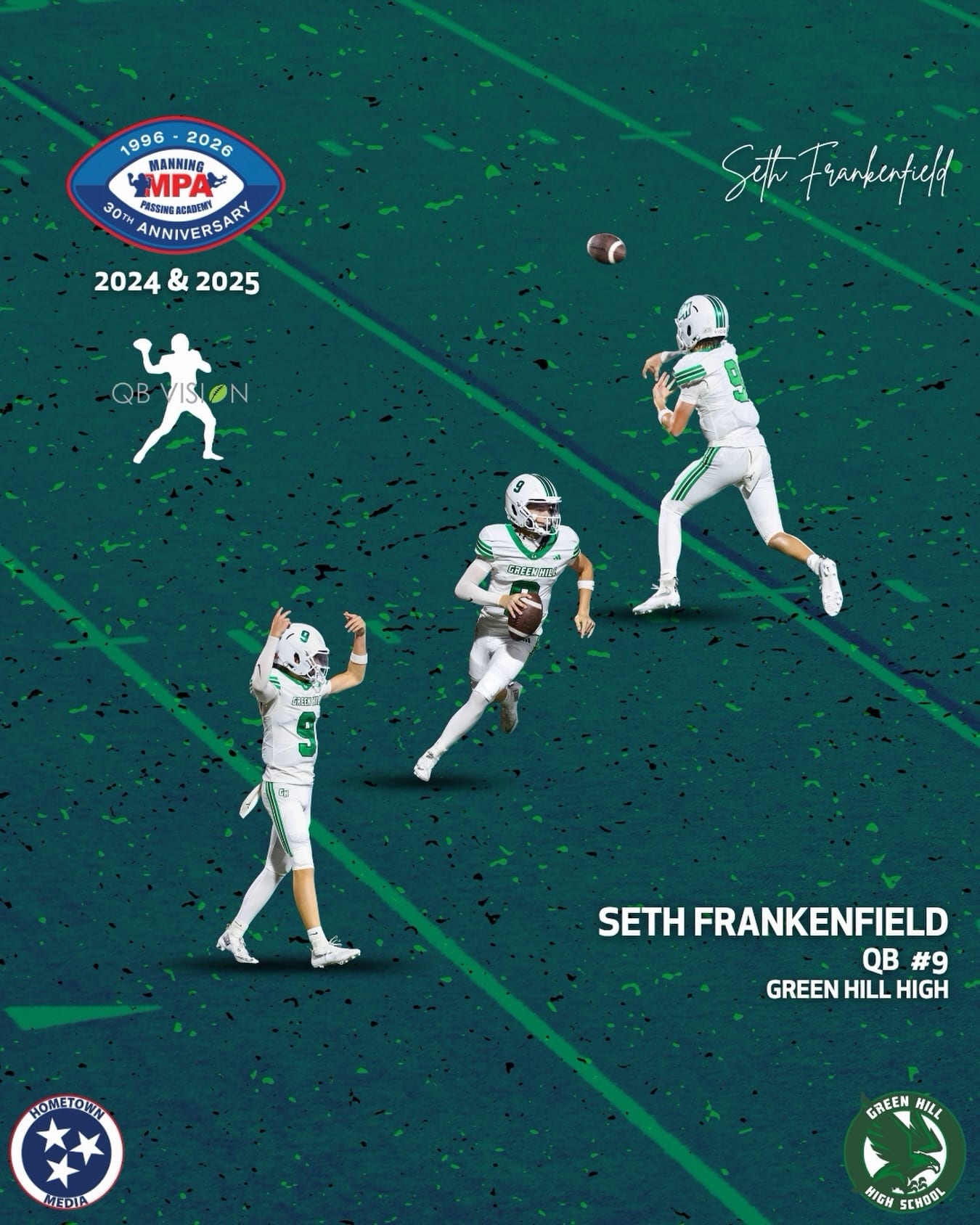 Two-time Manning Passing Academy participant.