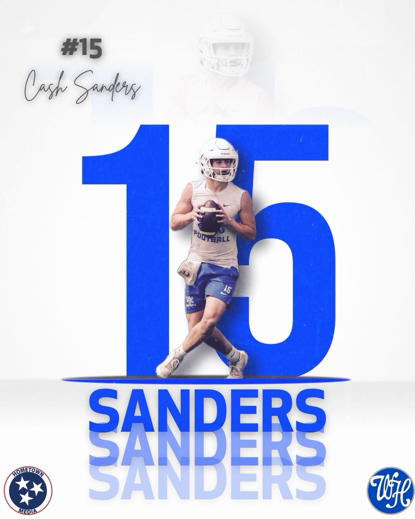 Best of luck tonight to Hometown Athlete @cashsandersiv vs. Station Camp! 🏈