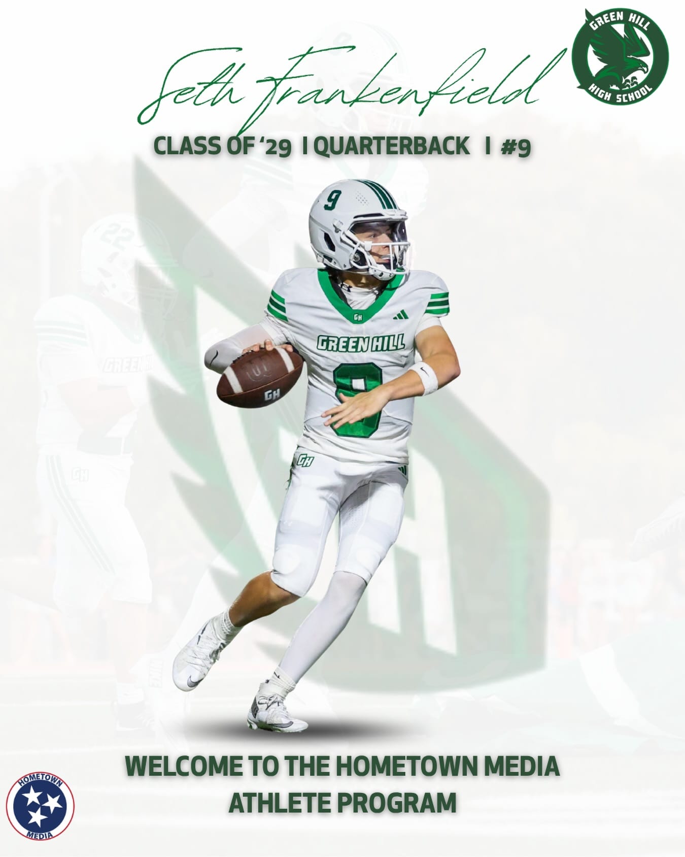 Seth Frankenfield, Quarterback at Green Hill High School