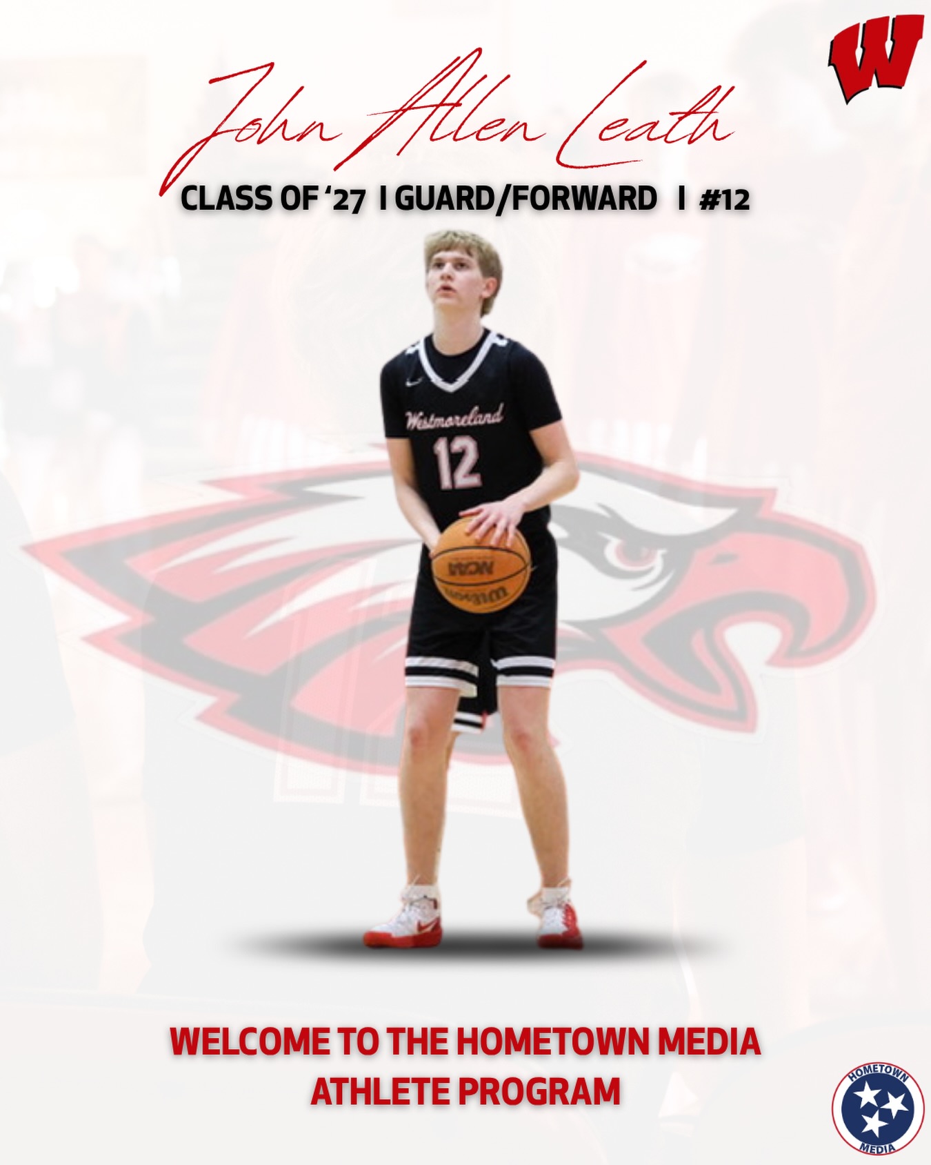 John Allen Leath, Guard / Forward at Westmoreland High School